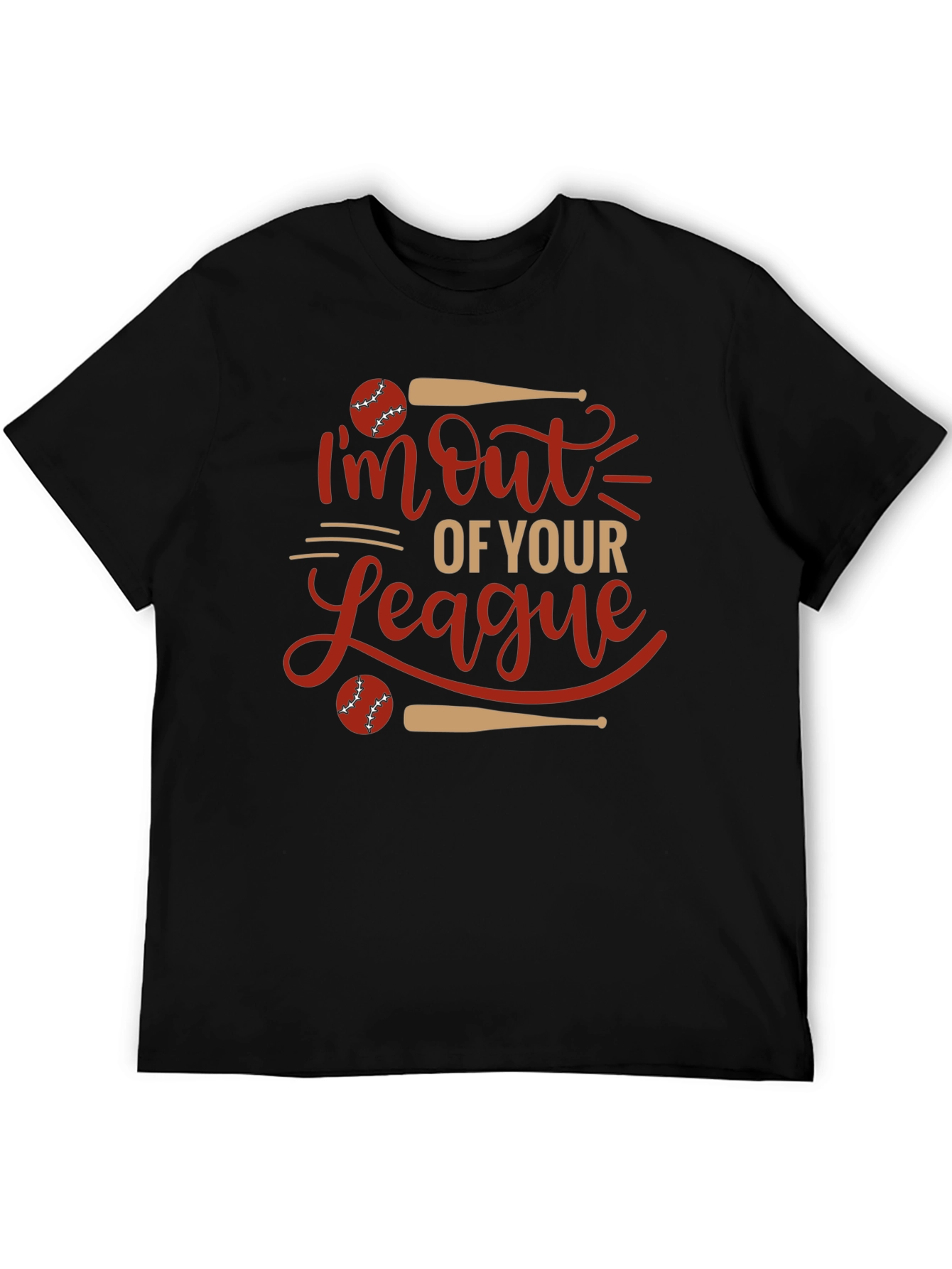 Im Out of Your League Baseball Graphic Tee