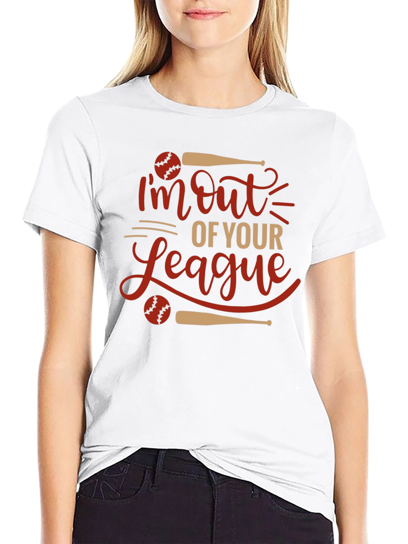 Im Out of Your League Baseball Graphic Tee