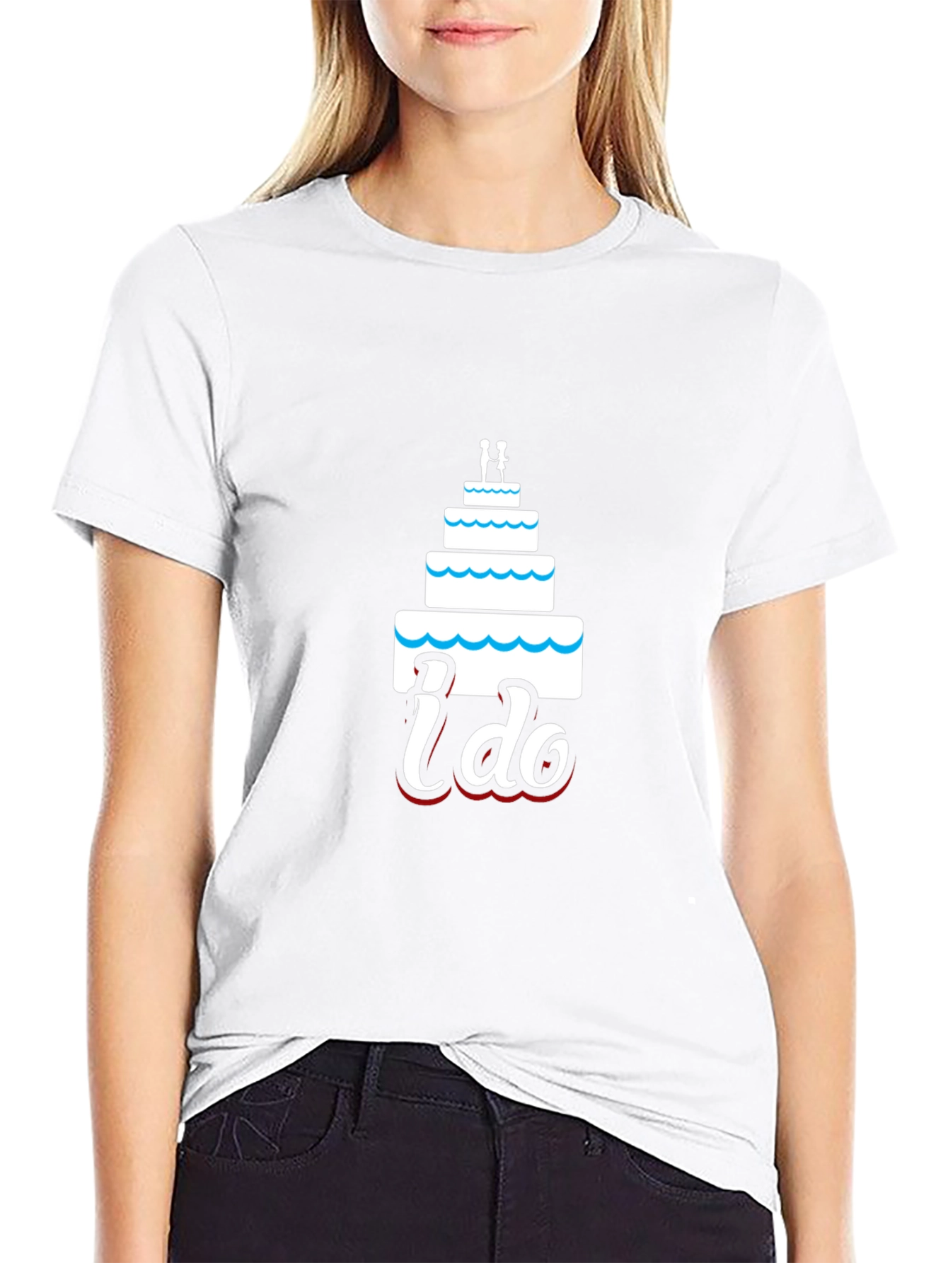 I Do Wedding Cake Graphic Tee