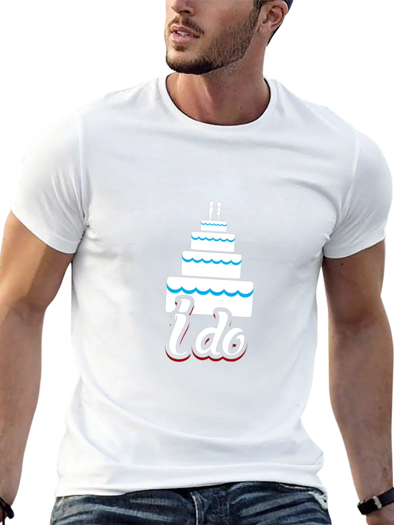 I Do Wedding Cake Graphic Tee