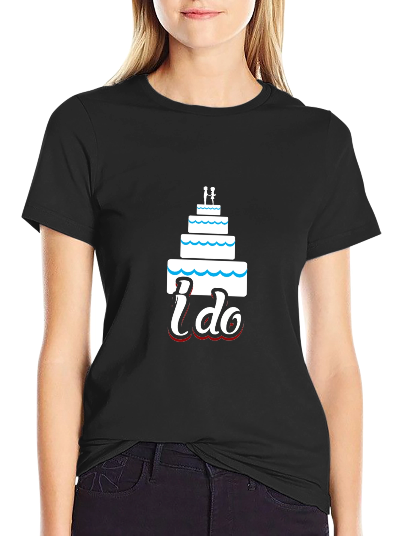 I Do Wedding Cake Graphic Tee