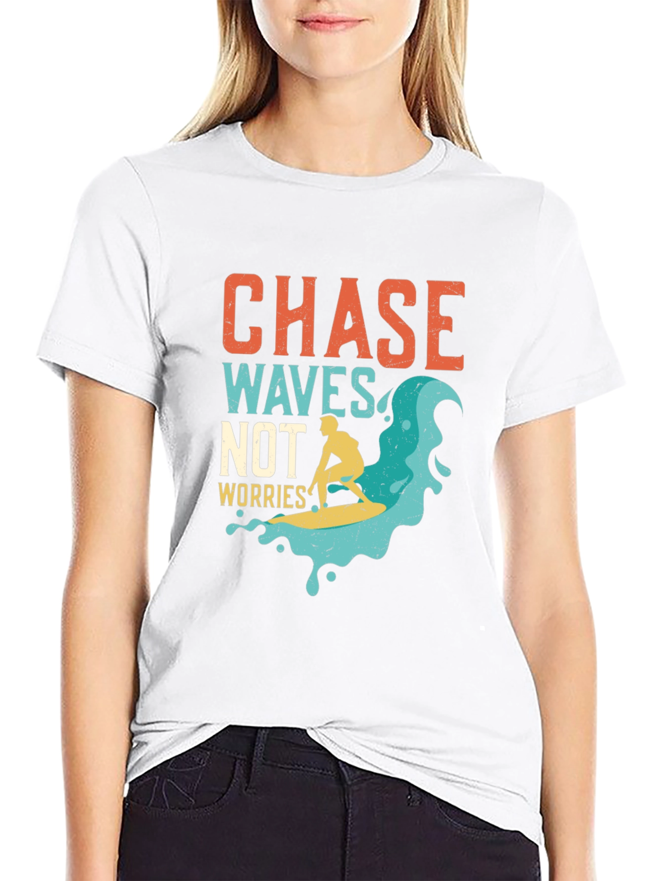 Chase Waves Graphic Tee - Surfer T-Shirt