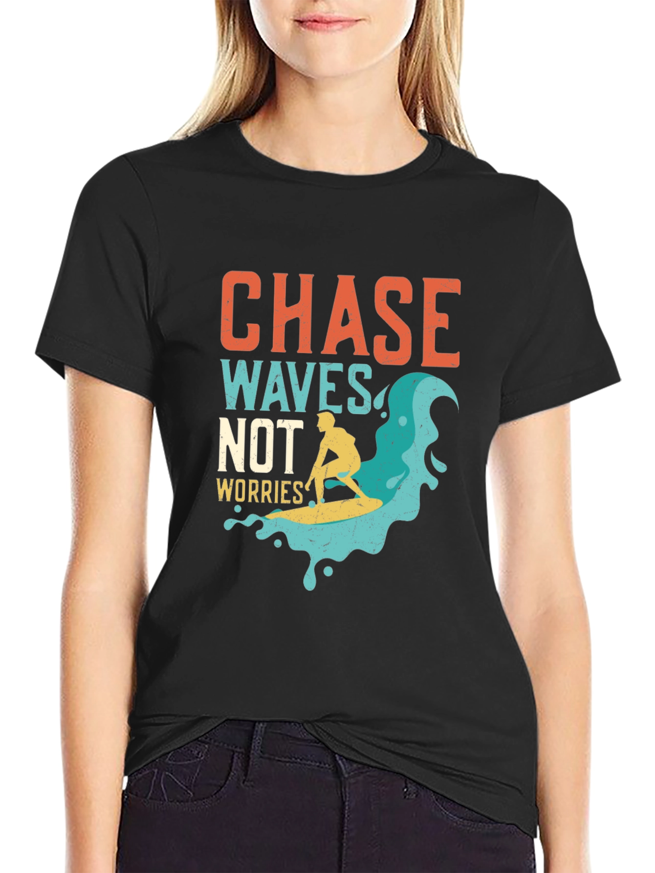 Chase Waves Graphic Tee - Surfer T-Shirt
