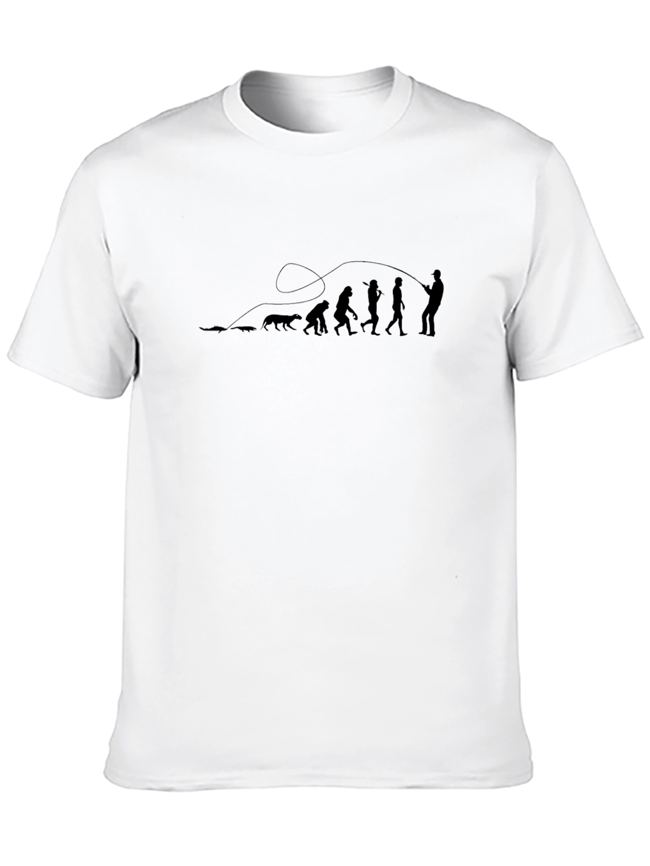 Fishing Evolution Black T-Shirt