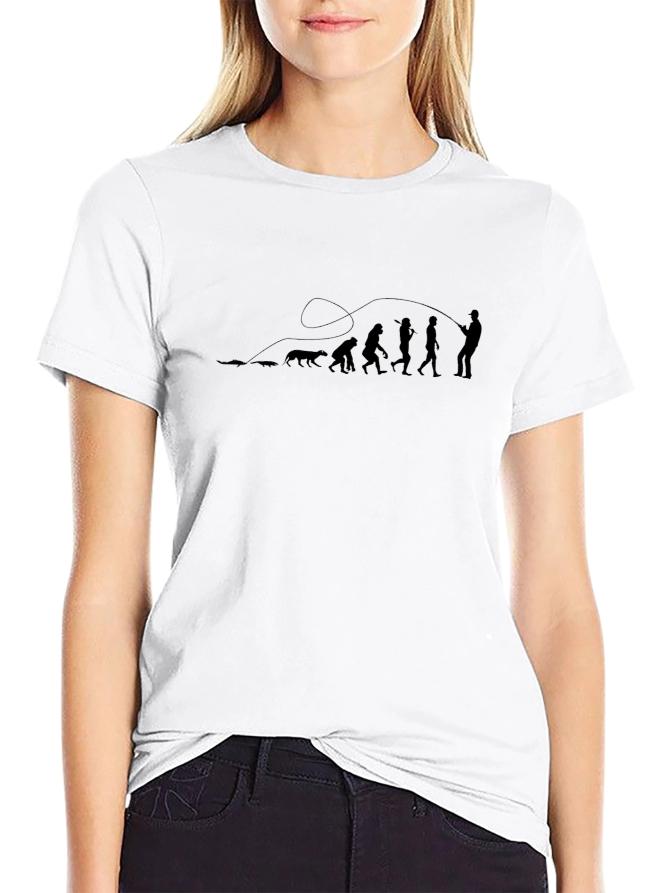 Fishing Evolution Black T-Shirt
