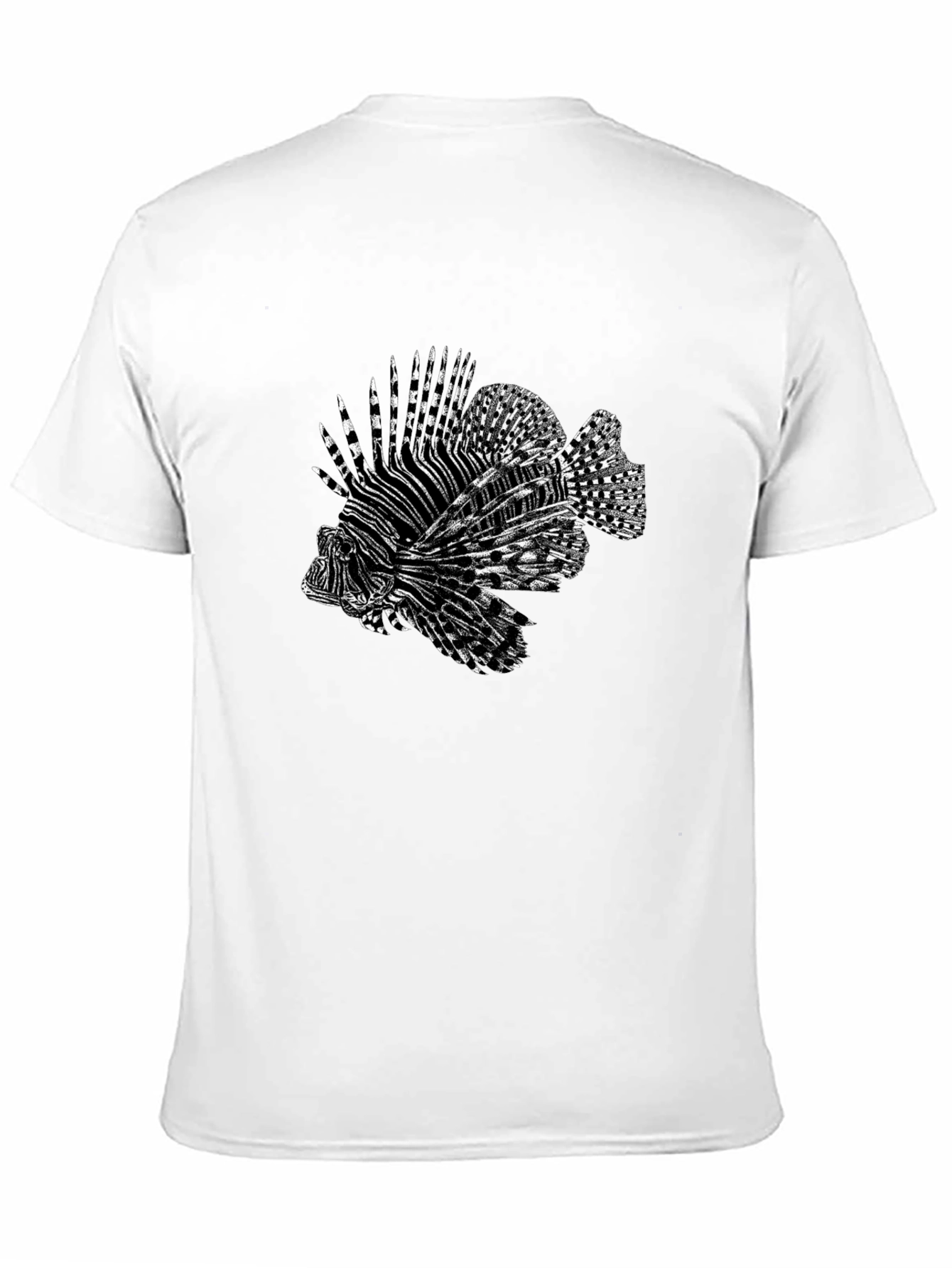 Lionfish Graphic Tee - Cool Black T-Shirt